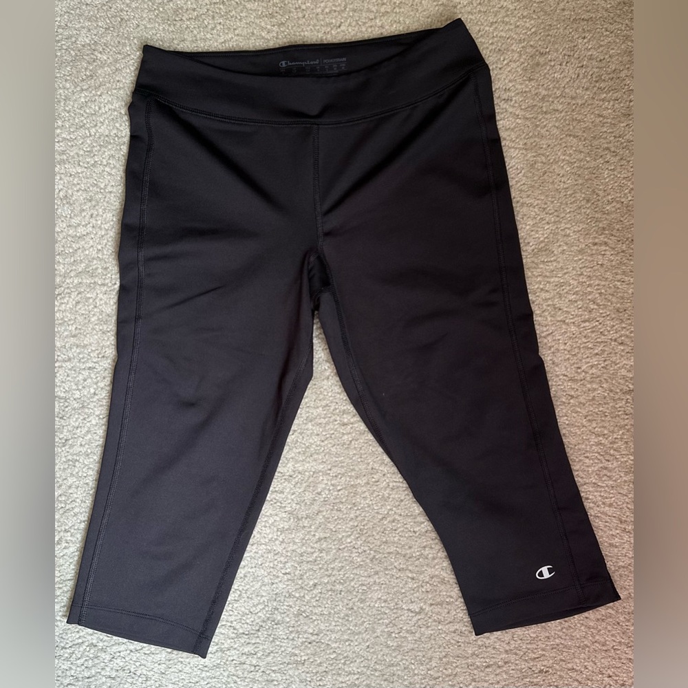Champion brand black cropped leggings